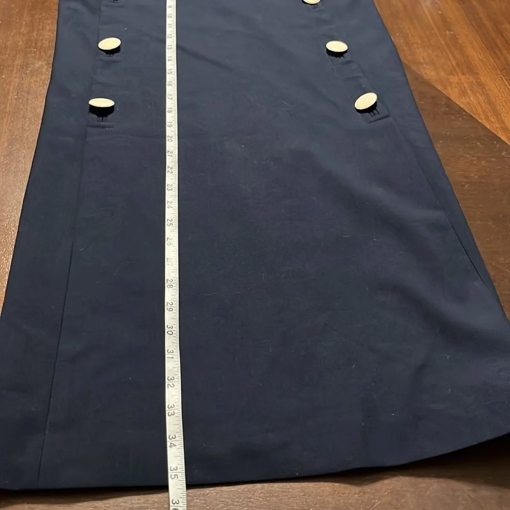 Tory Burch Navy Mini Dress Button